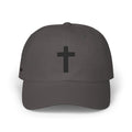Christian Cross Dad Cap — Minimal Embroidered Faith Baseball Hat