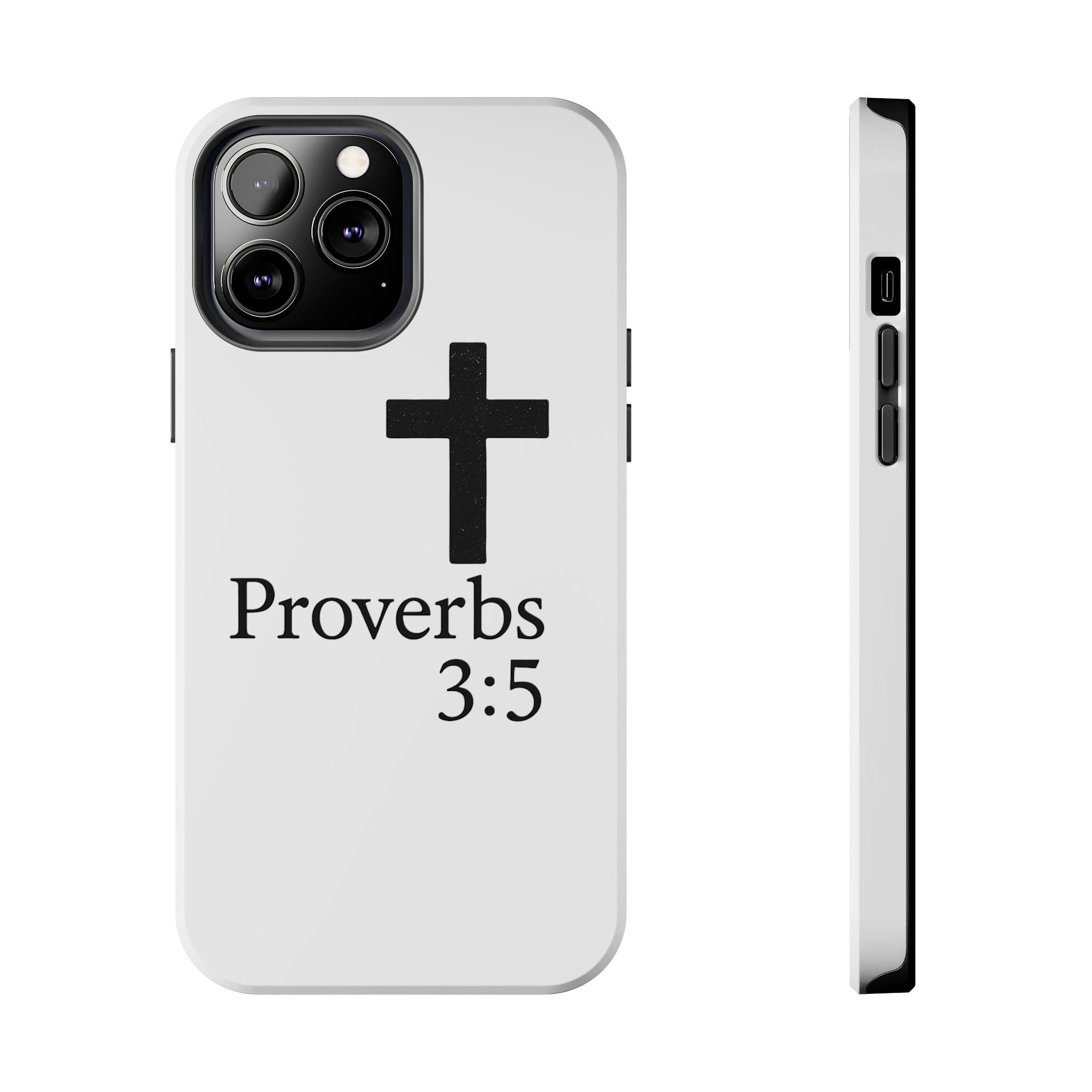 Proverbs 3:5 Cross Tough Phone Case — Christian Faith iPhone Case